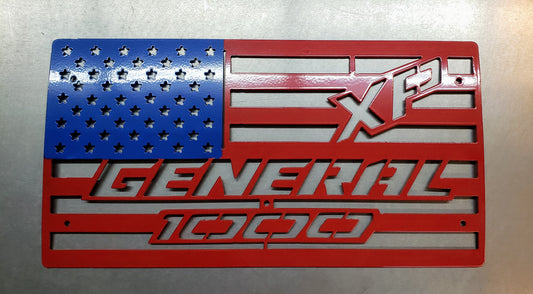 Polaris General XP exhaust flag USA multiple colors available