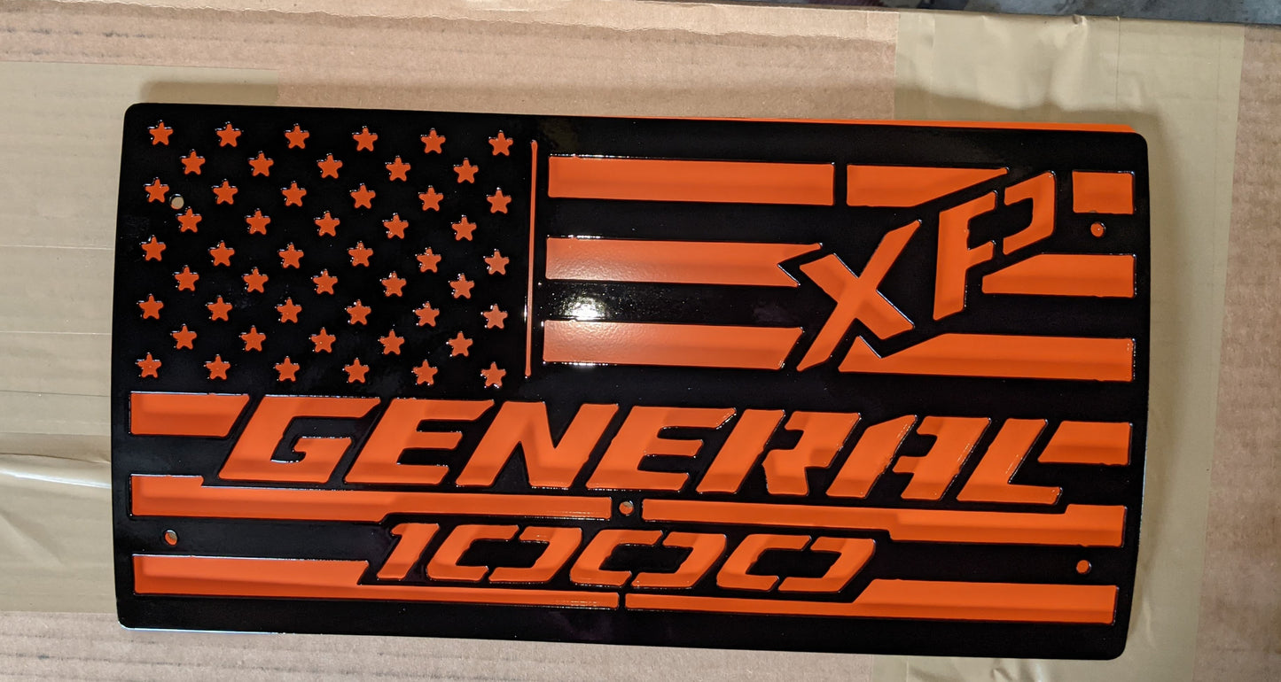 Polaris General XP exhaust flag USA multiple colors available