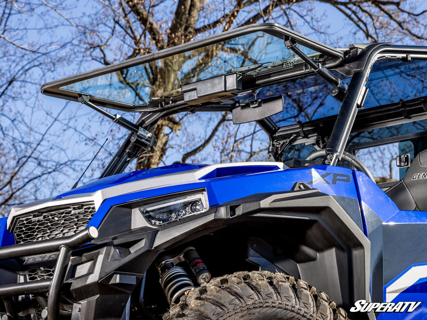 Polaris General XP 1000 MaxDrive Power Flip Glass Windshield *Free Shipping*