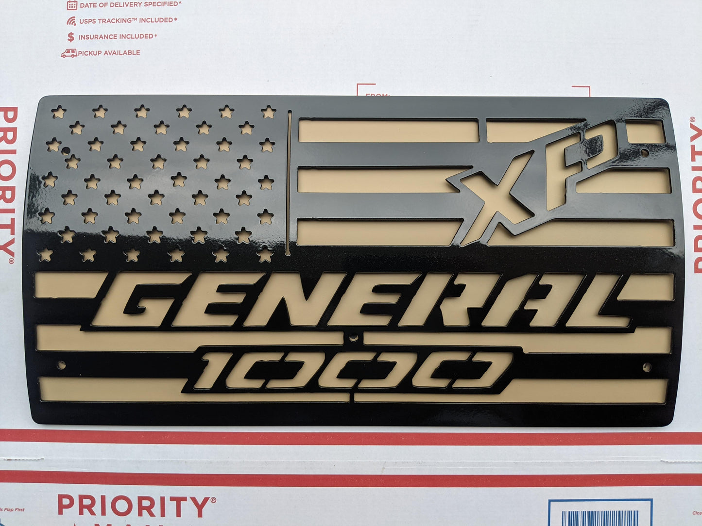 Polaris General XP Black/Tan exhaust flag